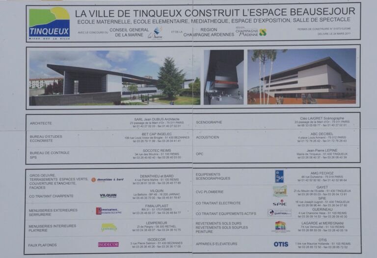 Panneau construction Carré blanc